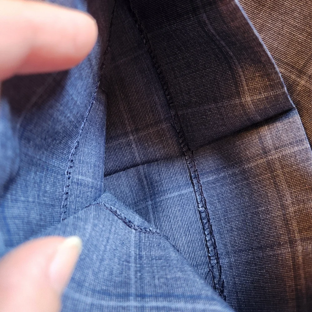 Lauren Ralph Lauren Men's Blue Plaid Suit Wool Blend EUC - Picture 9 of 10